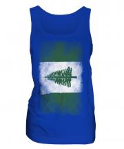 Norfolk Island Faded Flag Ladies Vest