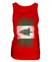 Norfolk Island Faded Flag Ladies Vest