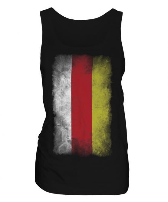 North Ossetia Faded Flag Ladies Vest