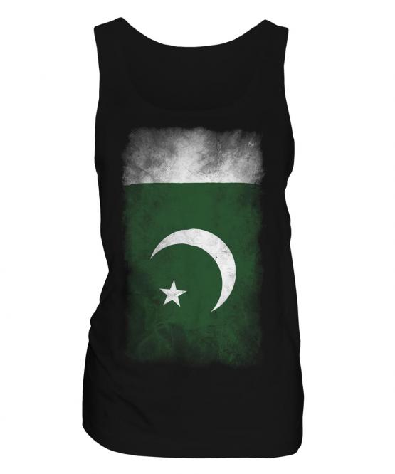 Pakistan Faded Flag Ladies Vest