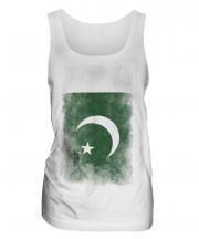 Pakistan Faded Flag Ladies Vest