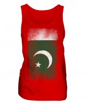 Pakistan Faded Flag Ladies Vest
