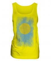 Palau Faded Flag Ladies Vest