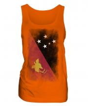 Papua New Guinea Faded Flag Ladies Vest