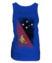 Papua New Guinea Faded Flag Ladies Vest