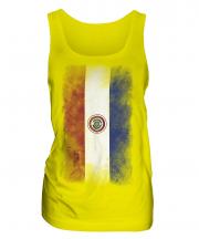Paraguay Faded Flag Ladies Vest