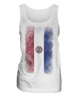 Paraguay Faded Flag Ladies Vest