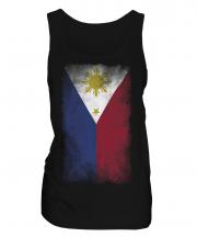 Philippines Faded Flag Ladies Vest
