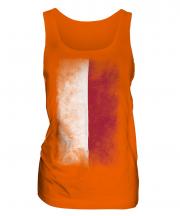 Poland Faded Flag Ladies Vest