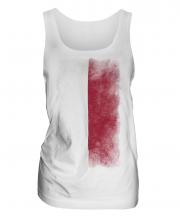 Poland Faded Flag Ladies Vest
