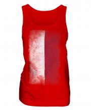 Poland Faded Flag Ladies Vest