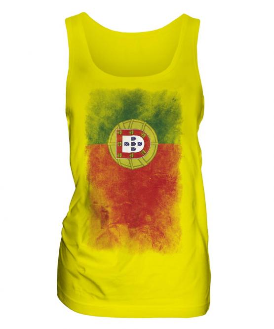 Portugal Faded Flag Ladies Vest
