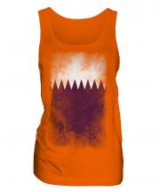 Qatar Faded Flag Ladies Vest