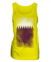 Qatar Faded Flag Ladies Vest