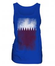 Qatar Faded Flag Ladies Vest