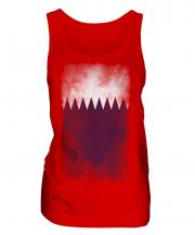Qatar Faded Flag Ladies Vest