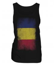 Romania Faded Flag Ladies Vest