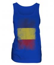 Romania Faded Flag Ladies Vest
