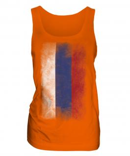 Russia Faded Flag Ladies Vest