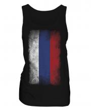 Russia Faded Flag Ladies Vest