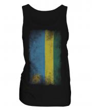Rwanda Faded Flag Ladies Vest