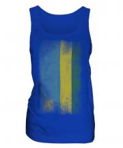 Rwanda Faded Flag Ladies Vest