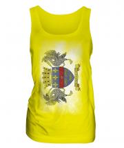 Saint Barthelemy Faded Flag Ladies Vest