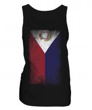 Saint Martin Faded Flag Ladies Vest