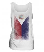 Saint Martin Faded Flag Ladies Vest