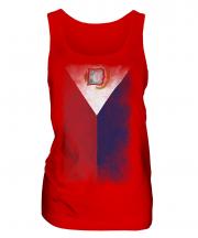 Saint Martin Faded Flag Ladies Vest