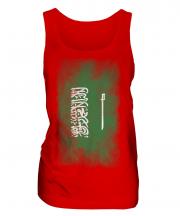 Saudi Arabia Faded Flag Ladies Vest