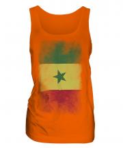 Senegal Faded Flag Ladies Vest