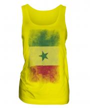 Senegal Faded Flag Ladies Vest