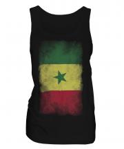 Senegal Faded Flag Ladies Vest