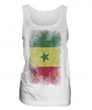Senegal Faded Flag Ladies Vest