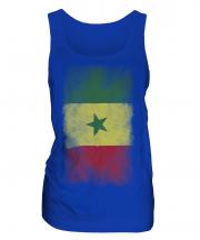 Senegal Faded Flag Ladies Vest