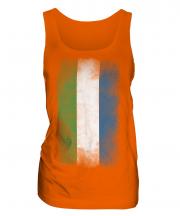 Sierra Leone Faded Flag Ladies Vest