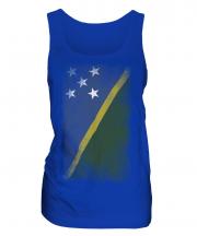 Solomon Islands Faded Flag Ladies Vest