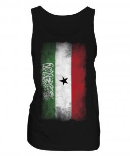Somaliland Faded Flag Ladies Vest