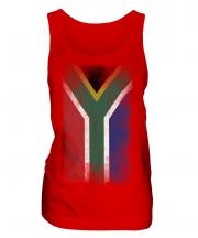 South Africa Faded Flag Ladies Vest