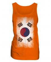 South Korea Faded Flag Ladies Vest