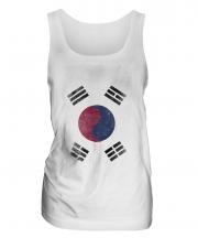 South Korea Faded Flag Ladies Vest
