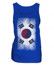 South Korea Faded Flag Ladies Vest