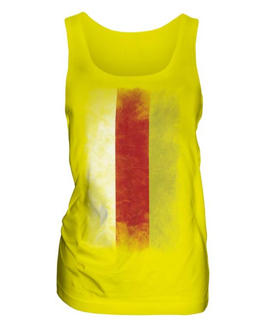 South Ossetia Faded Flag Ladies Vest