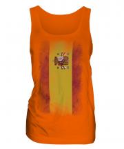 Spain Faded Flag Ladies Vest