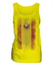 Spain Faded Flag Ladies Vest