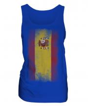 Spain Faded Flag Ladies Vest