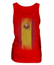 Spain Faded Flag Ladies Vest