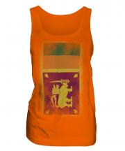 Sri Lanka Faded Flag Ladies Vest