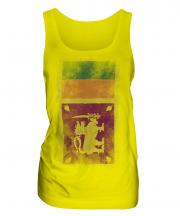 Sri Lanka Faded Flag Ladies Vest